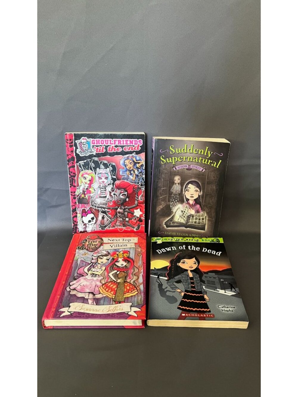 Monster High & Ever After High Book Lot Includes "Ghoulfriends Til The End" & "N